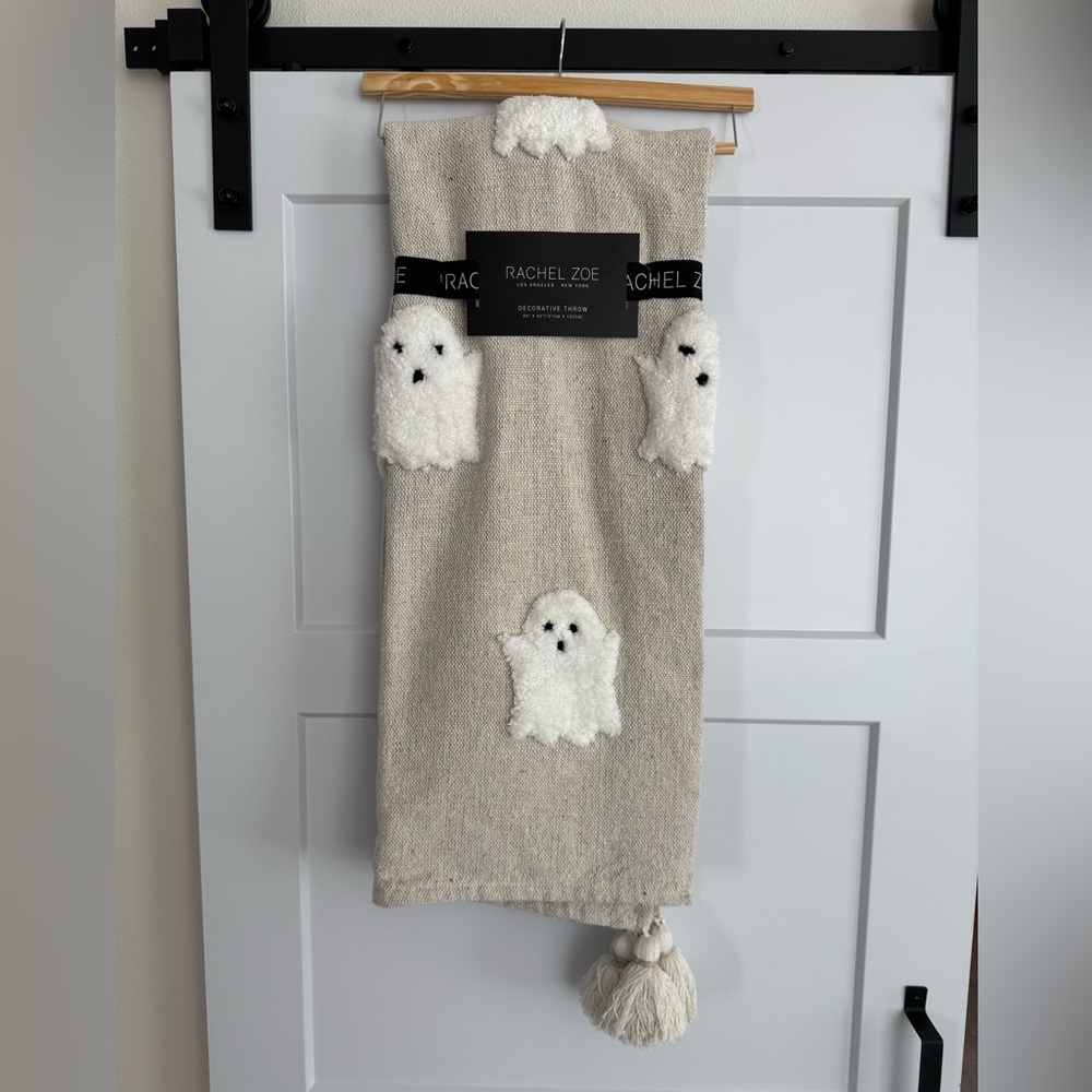 Rachel Zoe Ghost Blanket Beige NWT
